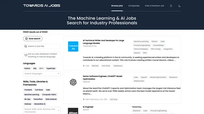 Towards AI Jobs